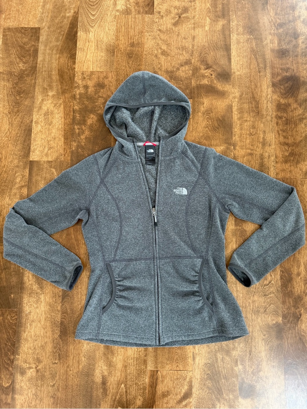 The North Face Women’s Gray Hooded Full Zip Fleece Jacket Size S